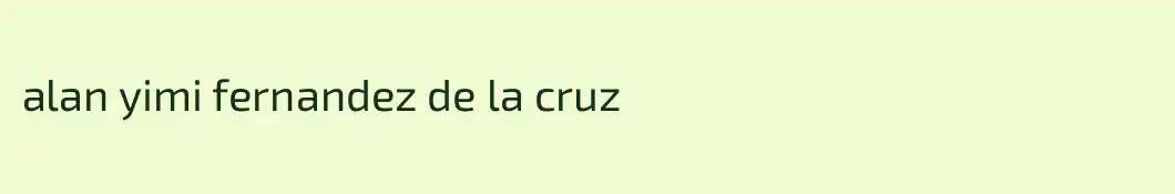 alan yimi fernandez de la cruz